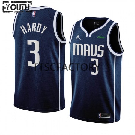 Dres Dallas Mavericks Jaden Hardy 3 Nike 2022-23 Statement Edition Navy Swingman - Dječji